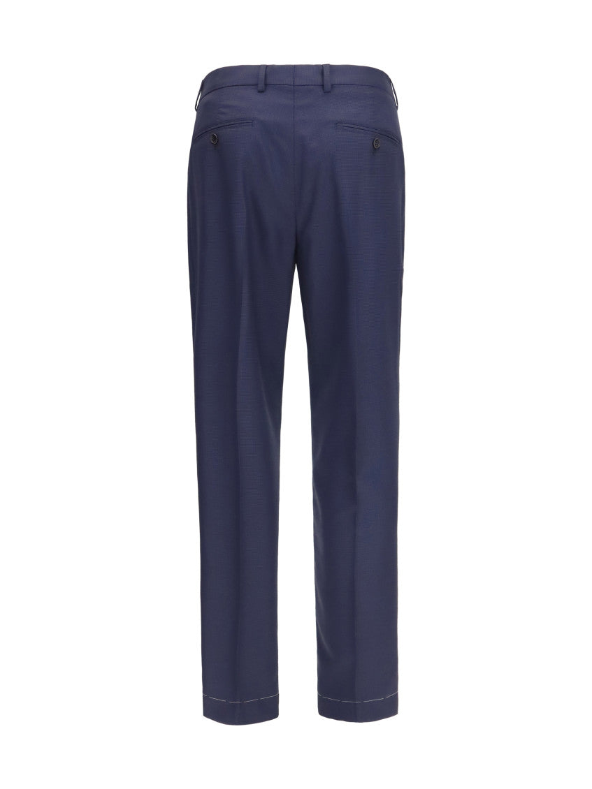 Navy Blue Tapered Trousers 2