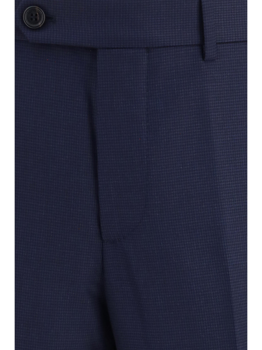 Navy Blue Tapered Trousers 3