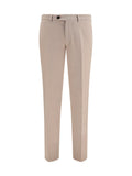 Beige Regular Solid Trousers 1