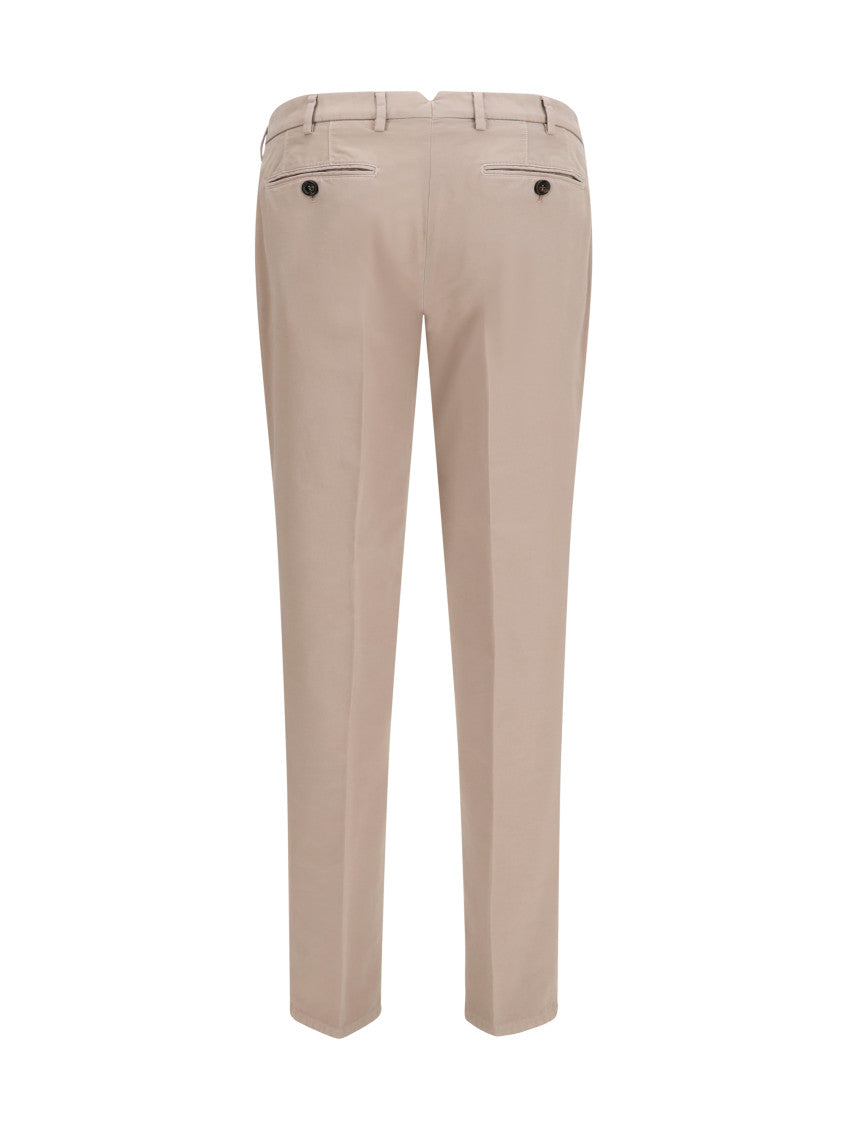 Beige Regular Solid Trousers 2