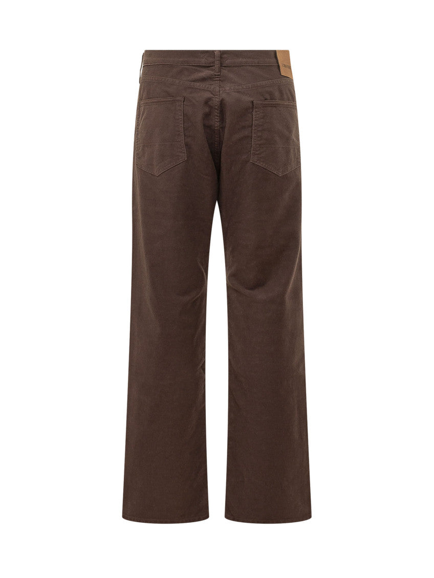 Brown Solid Straight Jeans 2