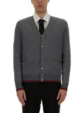 Grey V-Neck Cardigan 1