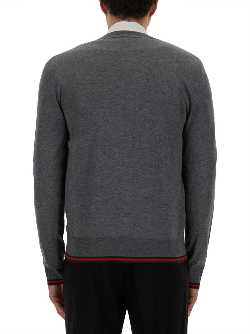 Grey V-Neck Cardigan 3