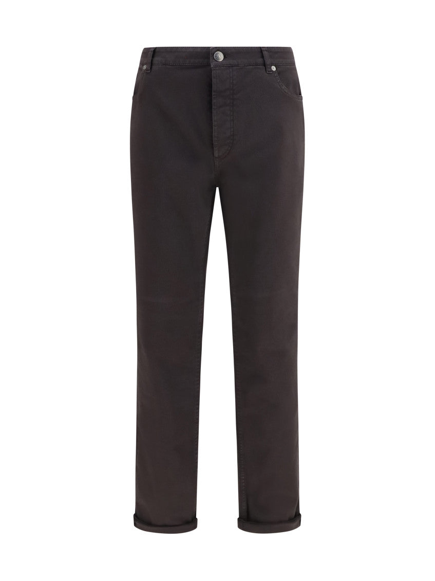 Dark Brown Regular Jeans 1