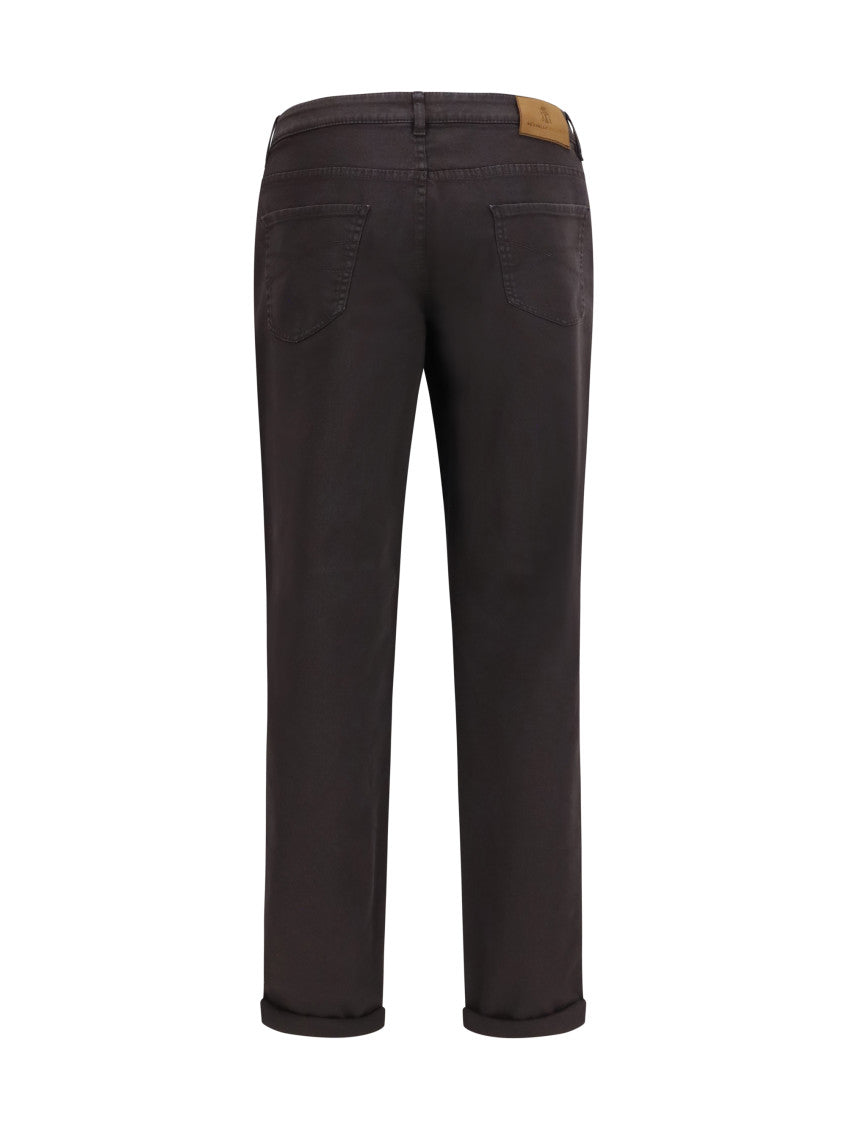 Dark Brown Regular Jeans 2