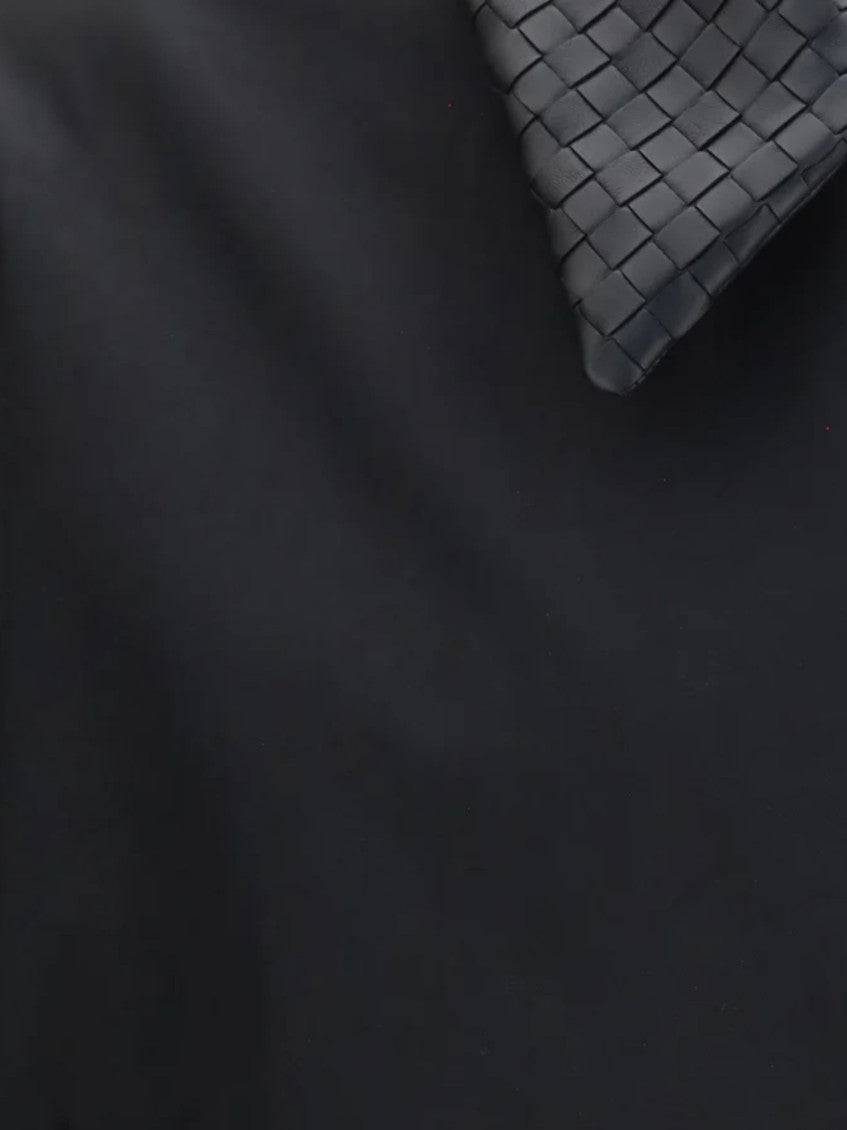 Black Shirt Collar Jacket 3