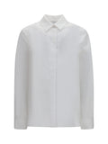 White Straight Solid Shirt 1