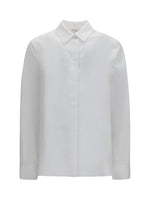 White Straight Solid Shirt 1