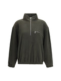 Green Solid Mock Collar Jacket 1