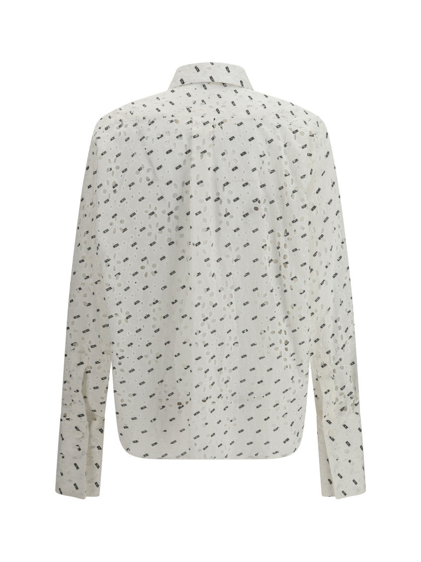 White Relaxed Logo Shirt 2