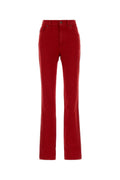 Red Bootcut Flat Front Pants 1
