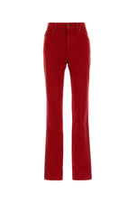 Red Bootcut Flat Front Pants 1