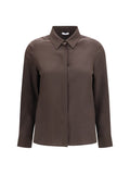 Brown Straight Solid Shirt 1