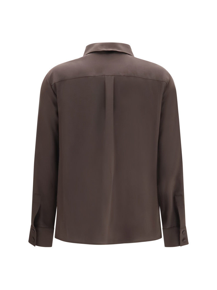 Brown Straight Solid Shirt 2