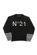 Boys Black Logo Sweaters 1