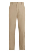 Beige Flat Front Pants 1
