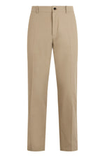 Beige Flat Front Pants 1