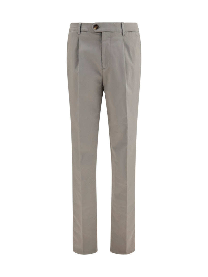 Grey Tapered Chino Pants 1