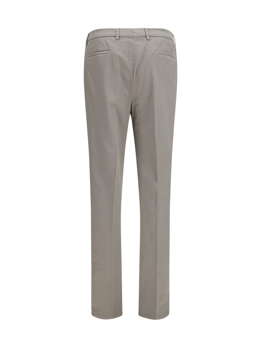 Grey Tapered Chino Pants 2