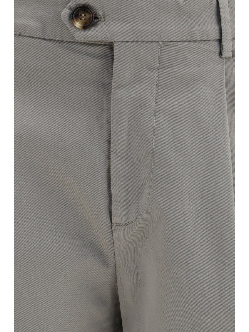 Grey Tapered Chino Pants 3
