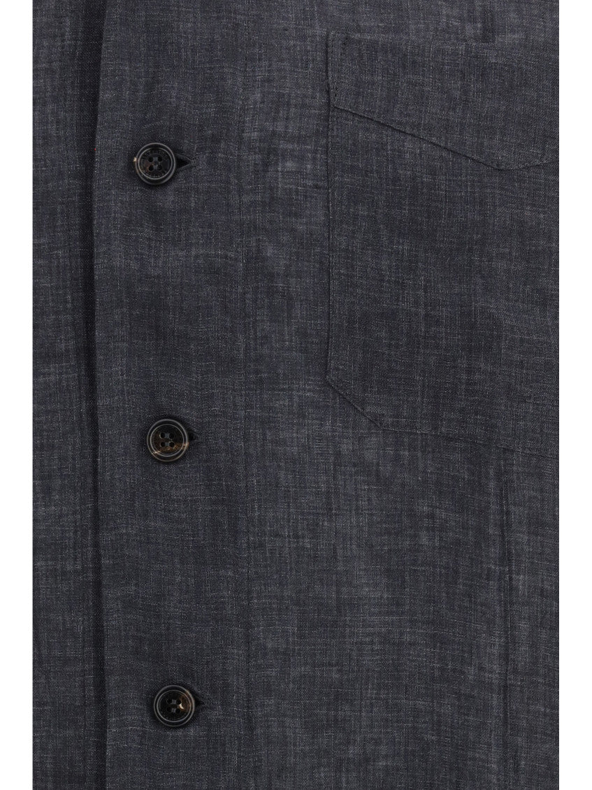 Dark Grey Textured Shirt 3
