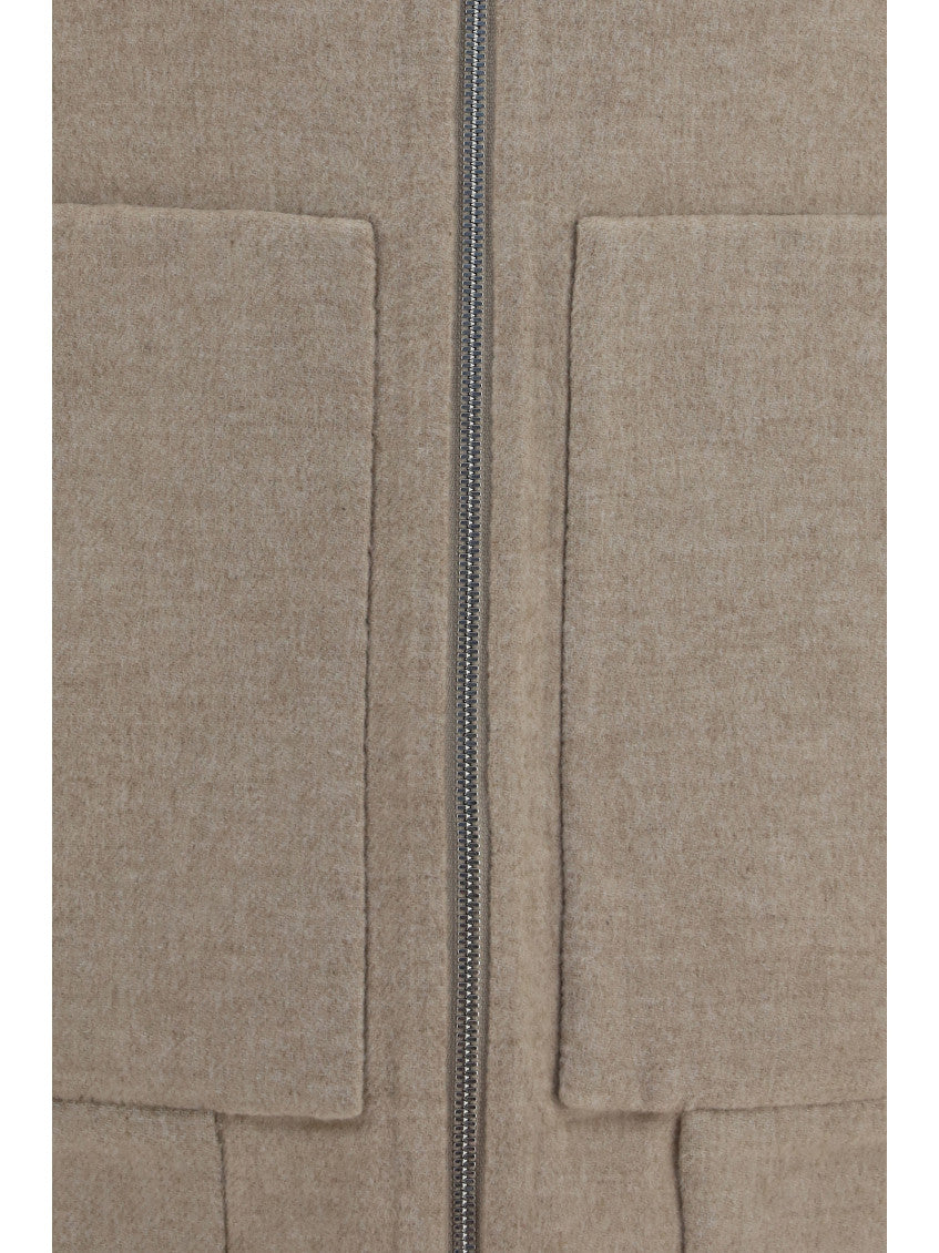 Beige Double Face Jacket 5