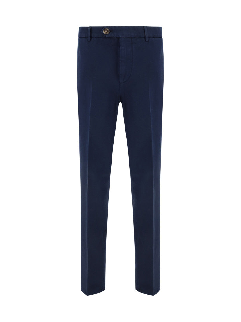 Blue Slim Chino Pants 1