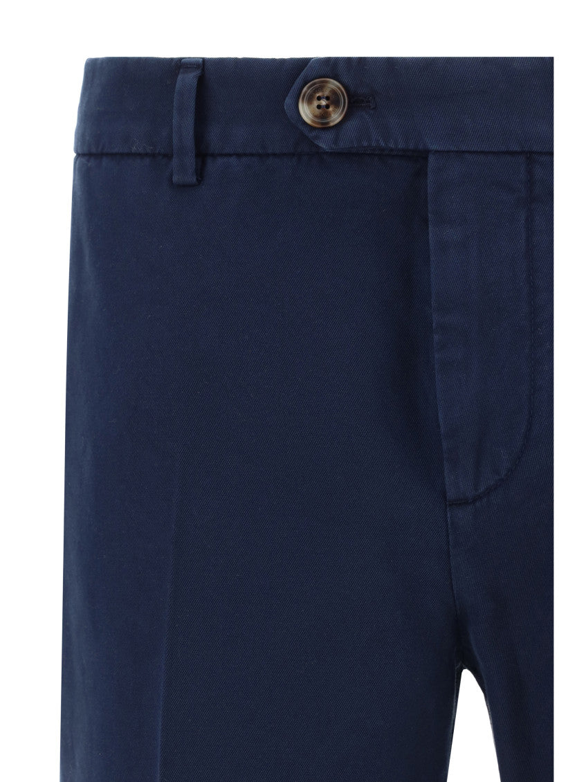 Blue Slim Chino Pants 3