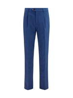 Blue Solid Chino Pants 1
