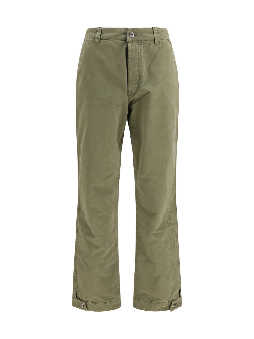 Olive Flat Front Pants 1
