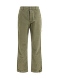 Olive Flat Front Pants 1
