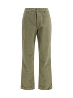 Olive Flat Front Pants 1