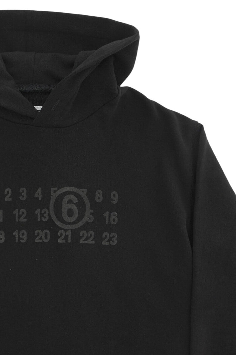Girls Black Graphic Hoodie 3