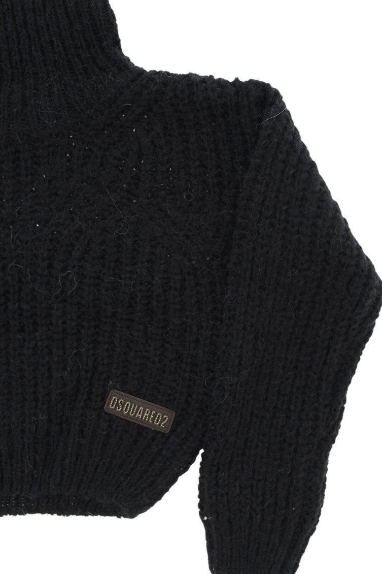 Girls Black Knitted Sweaters 3