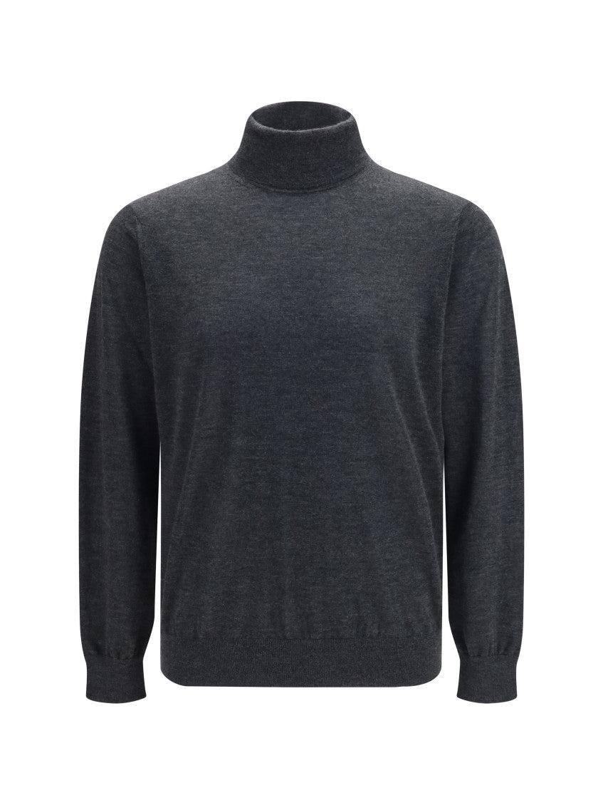 Dark Grey Knitted Sweater 1