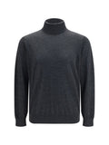 Dark Grey Knitted Sweater 1