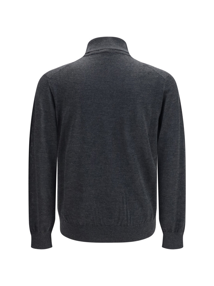 Dark Grey Knitted Sweater 2