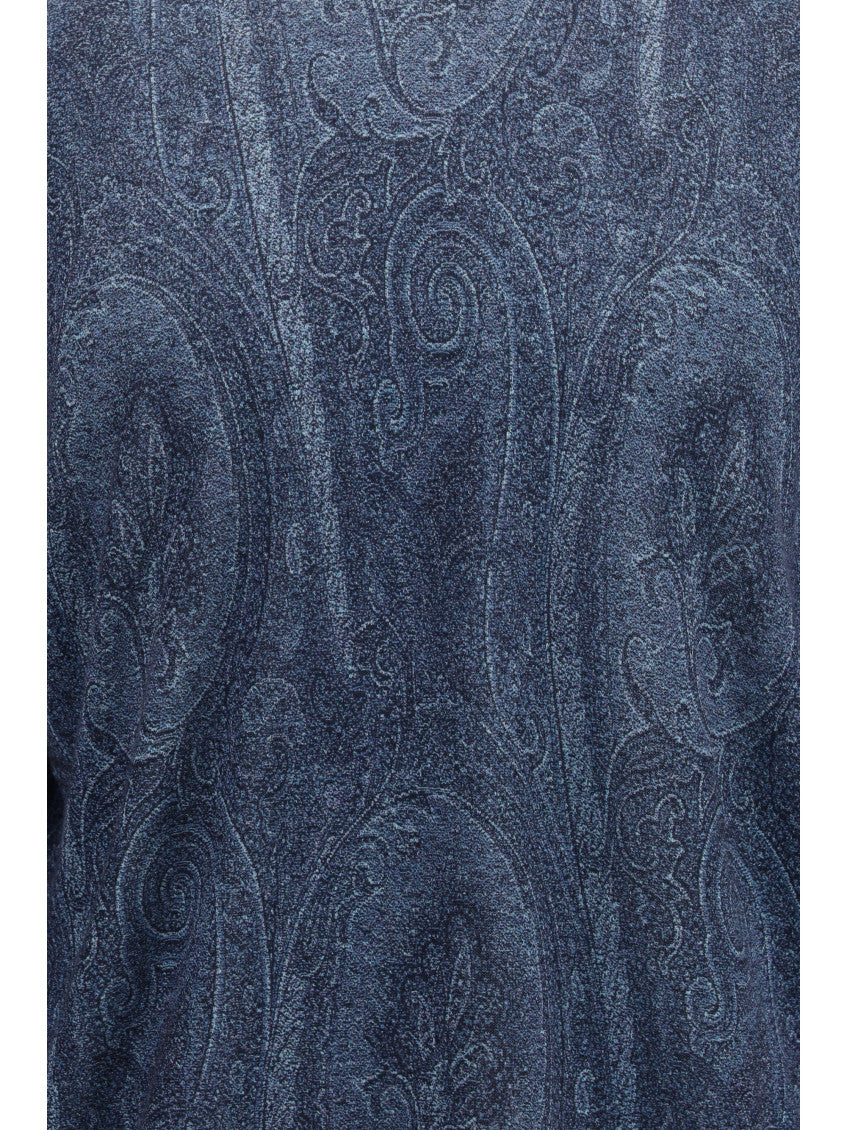 Dark Navy Paisley Sweater 3