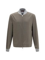Taupe Regular Bomber Jacket 1