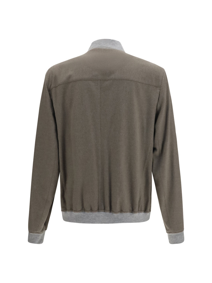 Taupe Regular Bomber Jacket 2