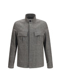 Grey Regular Shirt Jacket 1