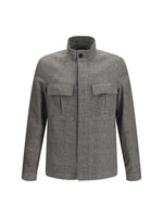 Grey Regular Shirt Jacket 1