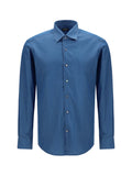 Blue Regular Solid Shirt 1