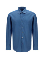 Blue Regular Solid Shirt 1