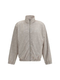 Taupe Mock Collar Jacket 1