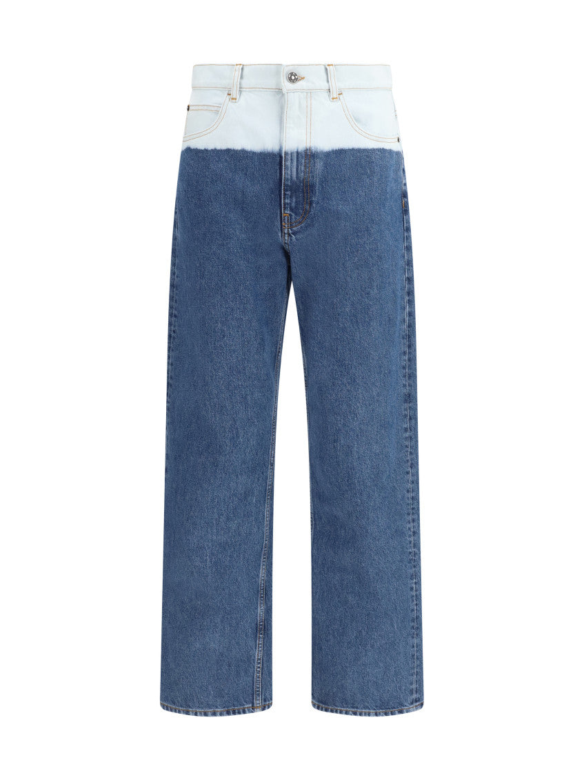 Blue Mid Rise Jeans 1