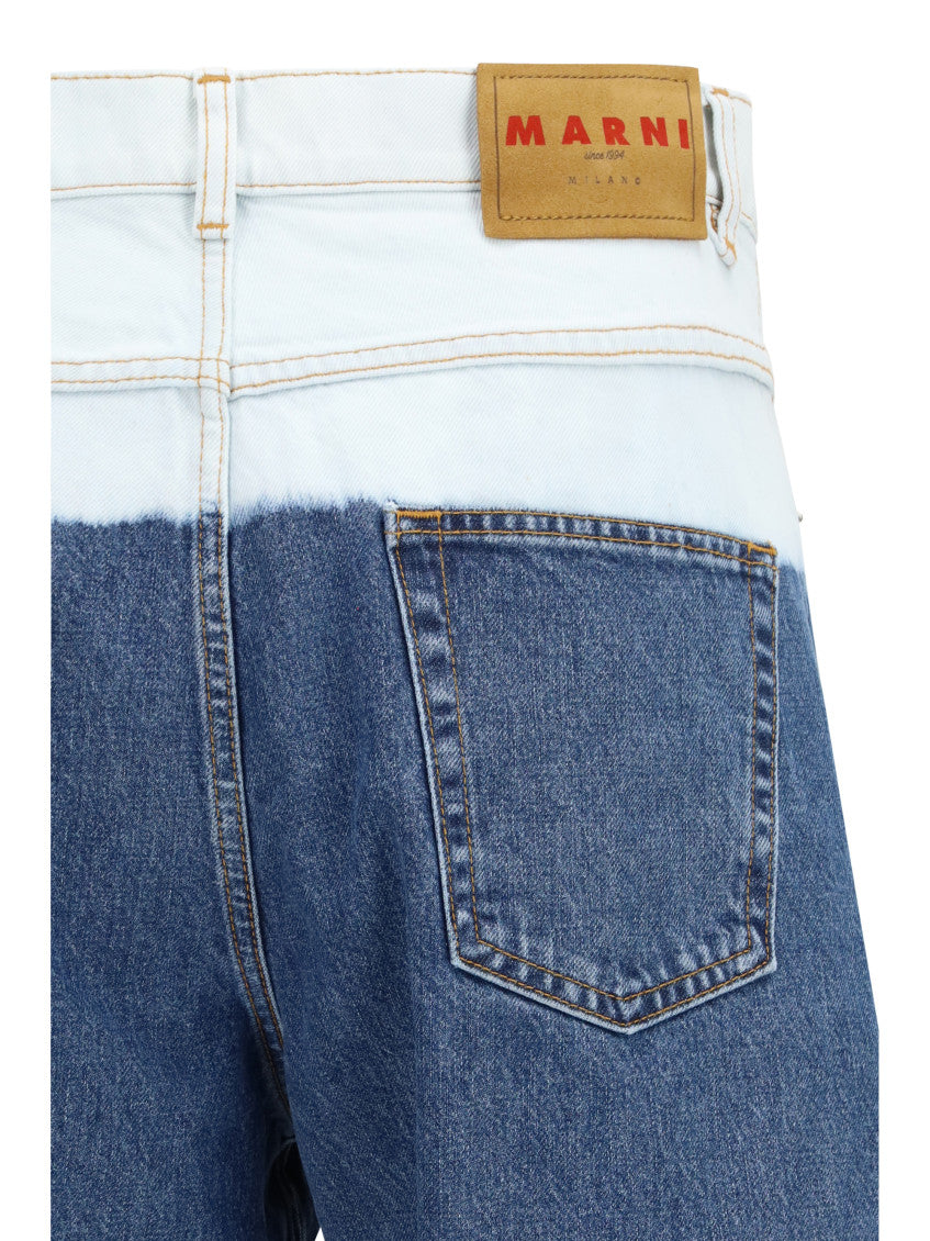 Blue Mid Rise Jeans 3