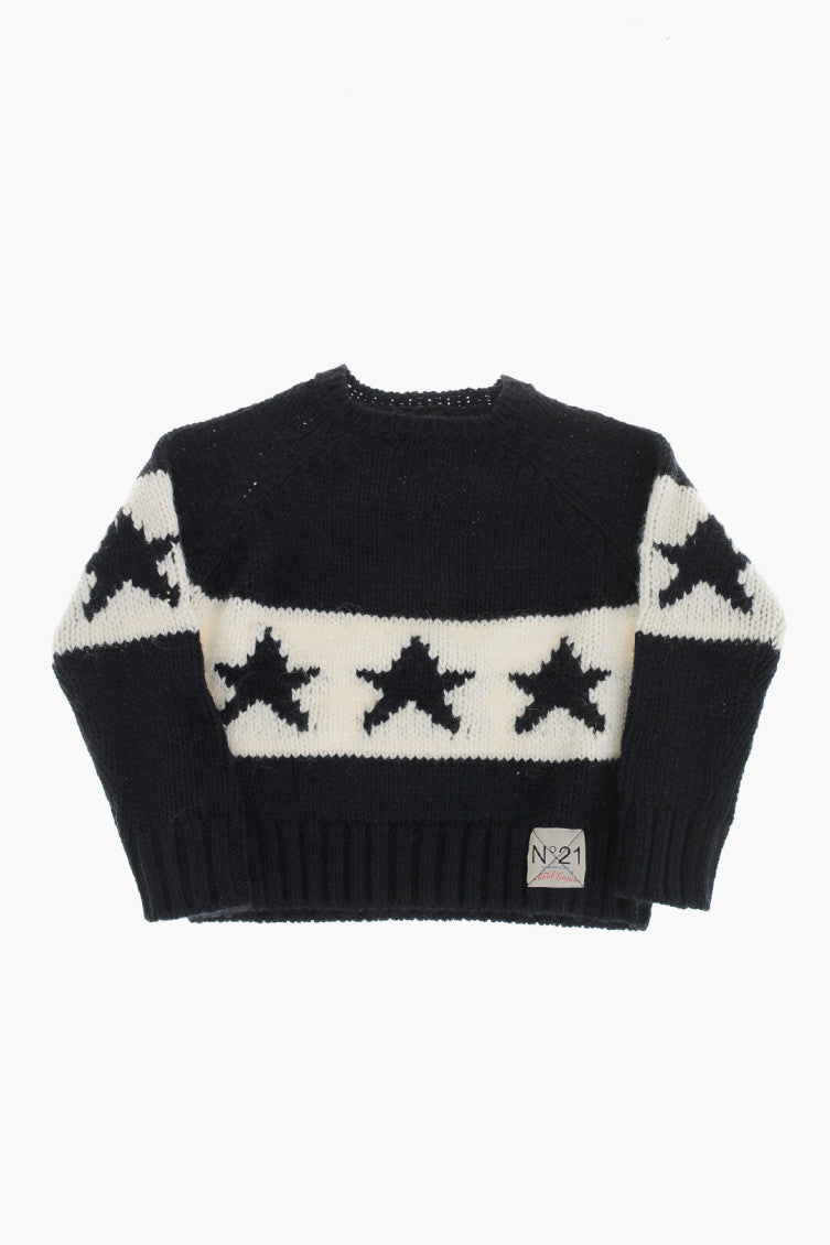 Boys Black Graphic Sweaters 1