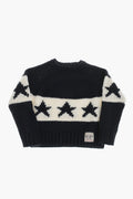 Boys Black Graphic Sweaters 1