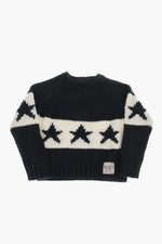 Boys Black Graphic Sweaters 1